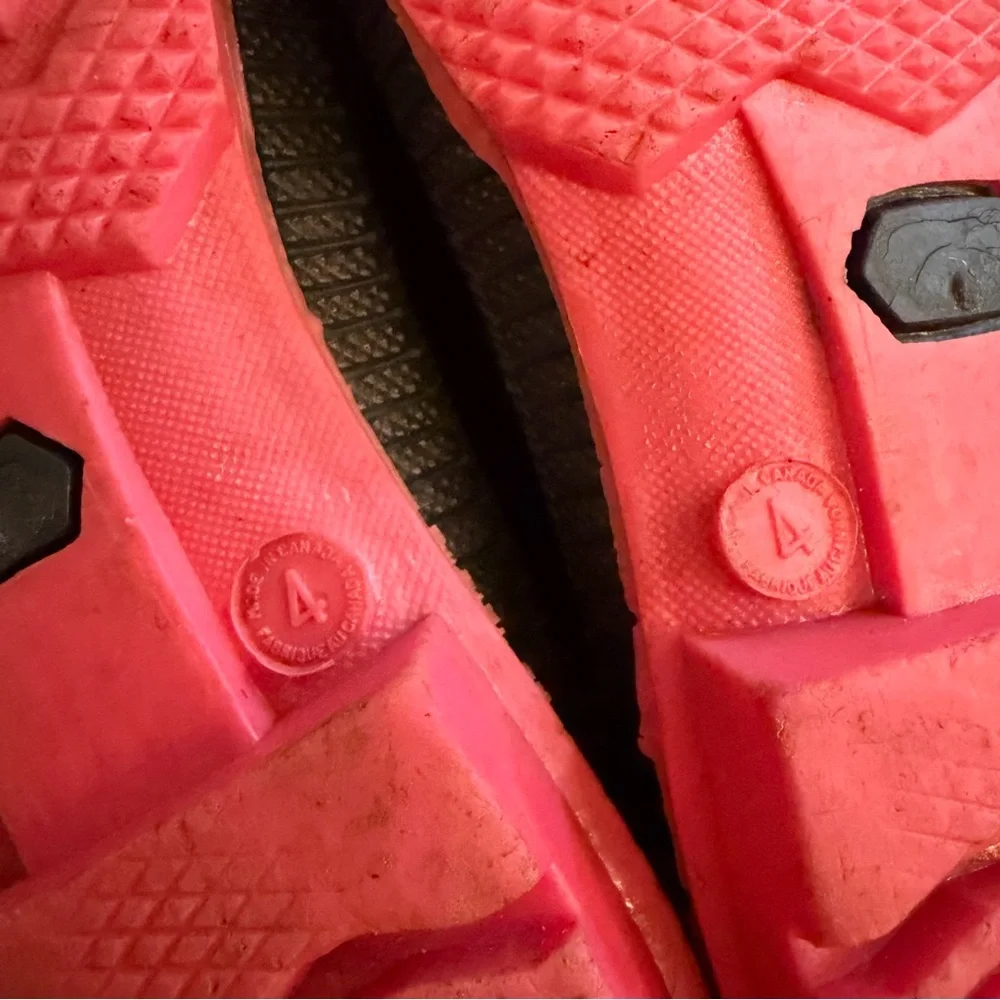Kamik Kids‎ Girls Big 4 Rain Boots Pink Navy Outdoor Weather Summer Fall Walking